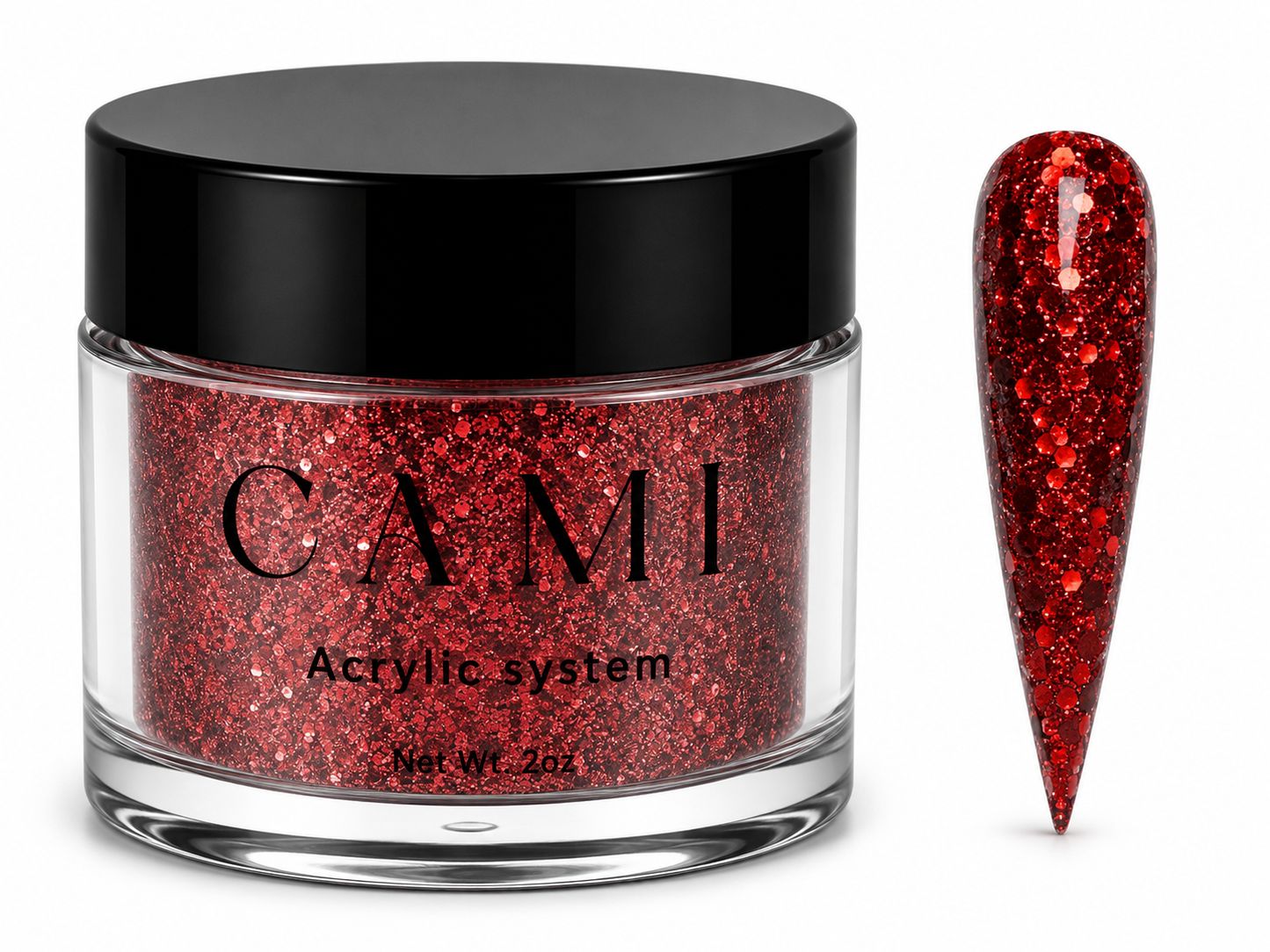 CAMI Glam Acrylic Powder – 2oz Professional Nail System