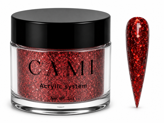 CAMI Jingle Red Acrylic Powder